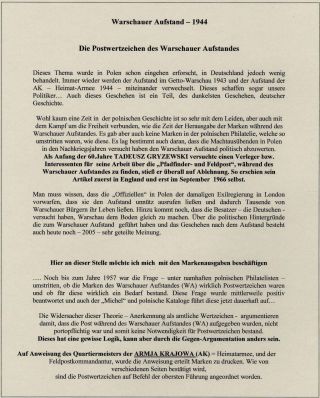 WARSAW UPRISING 1944 – sheet 5