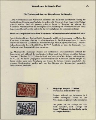 WARSAW UPRISING 1944 – sheet 14
