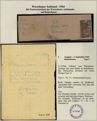 WARSCHAUER AUFSTAND 1944 – Blatt 18