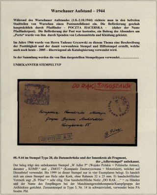 WARSCHAUER AUFSTAND 1944 – Blatt 34