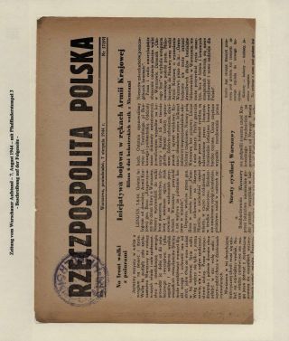 WARSCHAUER AUFSTAND 1944 – Blatt 39