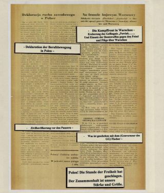 WARSCHAUER AUFSTAND 1944 – Blatt 41
