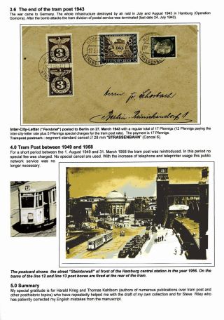 TRAMVAJOVÁ POŠTA V HAMBURKU – list 24