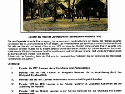 LAUENAU AND SURROUNDINGS - POSTAL HISTORY COLLECTION
