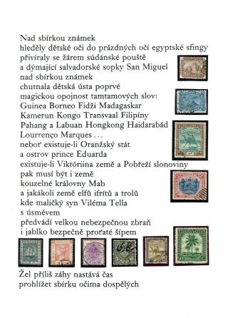 POEM BY JOSEF HANZLIK: STAMP COLLECTION – sheet 2