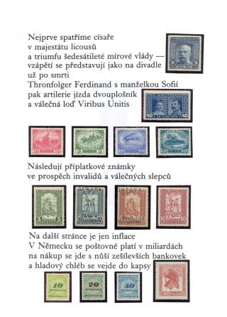 POEM BY JOSEF HANZLIK: STAMP COLLECTION – sheet 3