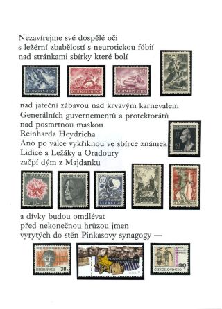 POEM BY JOSEF HANZLIK: STAMP COLLECTION – sheet 6