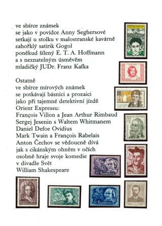POEM BY JOSEF HANZLIK: STAMP COLLECTION – sheet 8
