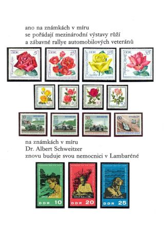 POEM BY JOSEF HANZLIK: STAMP COLLECTION – sheet 10
