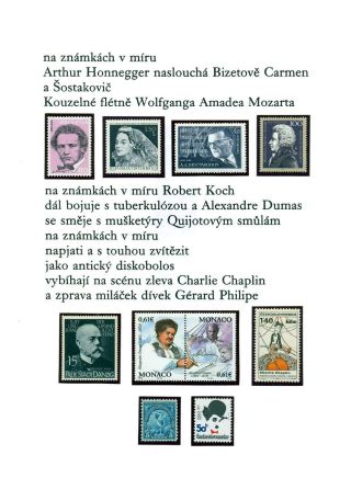 POEM BY JOSEF HANZLIK: STAMP COLLECTION – sheet 13