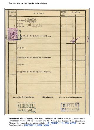 BAHNPOST DER RINTELN-STADTHAGENER EISENBAHN (RSthE) – Blatt 11