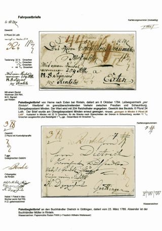 POSTAL HISTORY OF RINTELN, THE CAPITAL OF HESSIAN COUNTY SCHAUMBURG – sheet 6