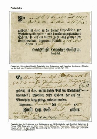 POSTAL HISTORY OF RINTELN, THE CAPITAL OF HESSIAN COUNTY SCHAUMBURG – sheet 9