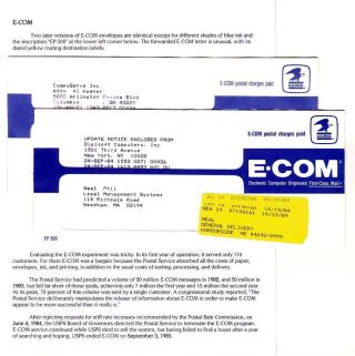 E-COM A PŘEDCHŮDCI - ELEKTRONICKÉ URYCHLENÍ VNITROSTÁTNÍ POŠTY USA – list 12