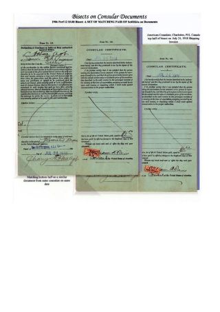 CONSULAR-GEBÜHRMARKEN DER USA UND IHRE VERWENDUNG – Blatt 6