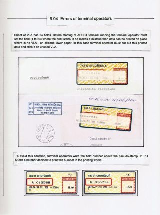 ČESKÁ POŠTA: CENNÉ NÁLEPKY APOST – list 40