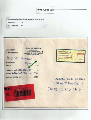 ČESKÁ POŠTA: CENNÉ NÁLEPKY APOST – list 62