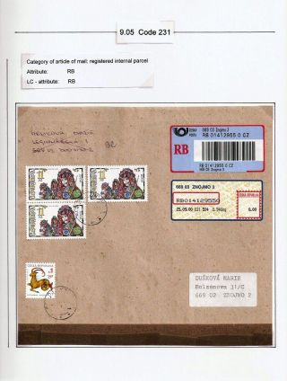 ČESKÁ POŠTA: CENNÉ NÁLEPKY APOST – list 64