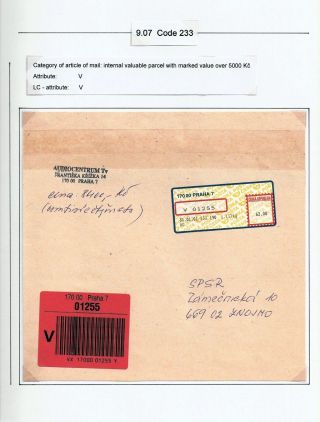 ČESKÁ POŠTA: CENNÉ NÁLEPKY APOST – list 66