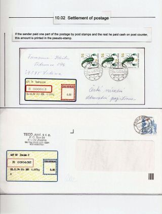 ČESKÁ POŠTA: CENNÉ NÁLEPKY APOST – list 74