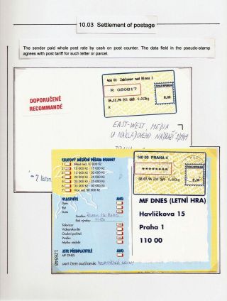 ČESKÁ POŠTA: CENNÉ NÁLEPKY APOST – list 75