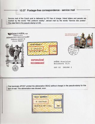 ČESKÁ POŠTA: CENNÉ NÁLEPKY APOST – list 79