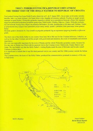 DER DRITTE BESUCH DES PAPSTES IN KROATIEN – Blatt 1