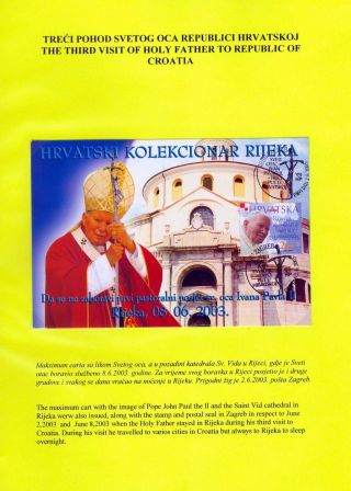 DER DRITTE BESUCH DES PAPSTES IN KROATIEN – Blatt 4