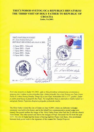 DER DRITTE BESUCH DES PAPSTES IN KROATIEN – Blatt 14
