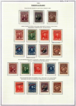 BOLIVIA - EARLY XX CENTURY – sheet 2