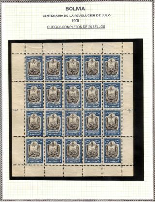 BOLIVIA - EARLY XX CENTURY – sheet 9