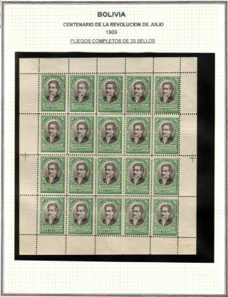 BOLIVIA - EARLY XX CENTURY – sheet 10