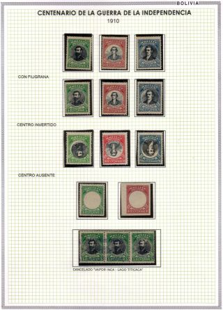 BOLIVIA - EARLY XX CENTURY – sheet 15