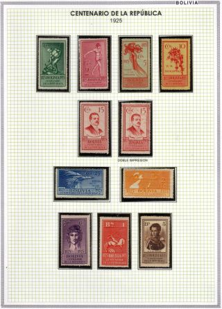 BOLIVIA - MID XX CENTURY – sheet 13