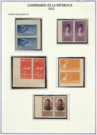 BOLIVIA - MID XX CENTURY – sheet 15