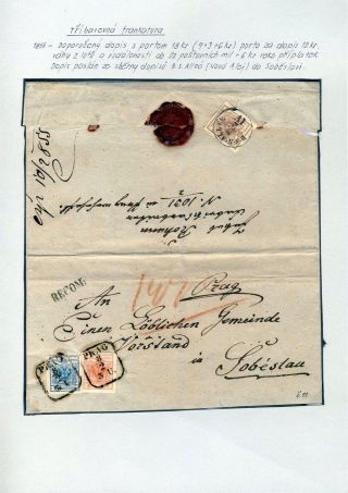 RAKOUSKO 1850-1858, FRANKATURY A RAZÍTKA – list 11