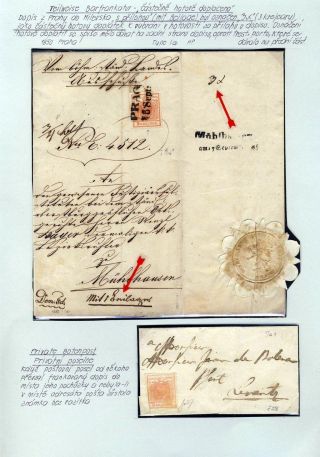 RAKOUSKO 1850-1858, FRANKATURY A RAZÍTKA – list 13