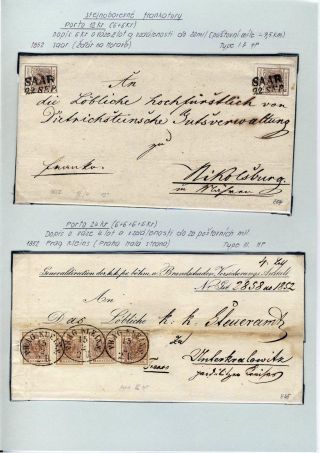 RAKOUSKO 1850-1858, FRANKATURY A RAZÍTKA – list 14