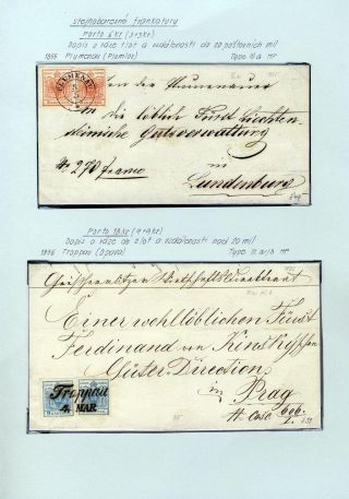 RAKOUSKO 1850-1858, FRANKATURY A RAZÍTKA – list 15