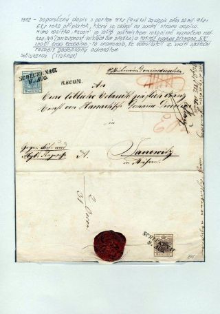 RAKOUSKO 1850-1858, FRANKATURY A RAZÍTKA – list 16