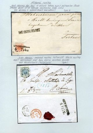 AUSTRIA 1850-1858, FRANKING AND POSTMARKS – sheet 79