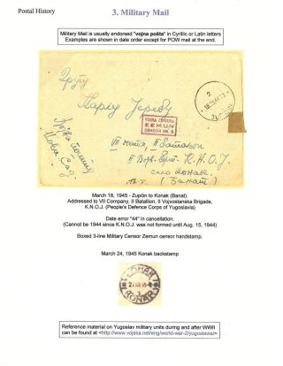 OSVOBOZENÍ JUGOSLÁVIE – list 8
