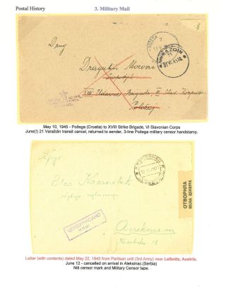 OSVOBOZENÍ JUGOSLÁVIE – list 10