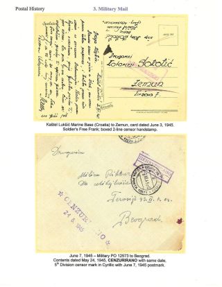 OSVOBOZENÍ JUGOSLÁVIE – list 11