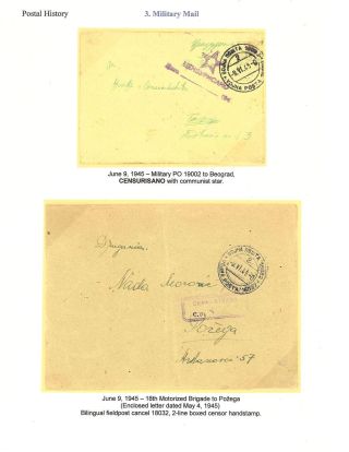 OSVOBOZENÍ JUGOSLÁVIE – list 12
