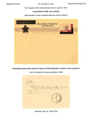 OSVOBOZENÍ JUGOSLÁVIE – list 87
