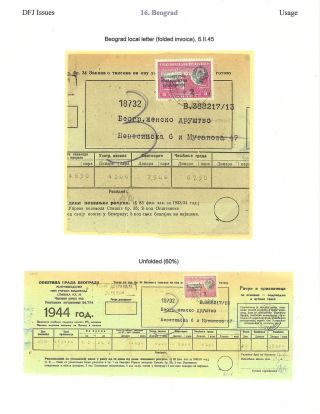 OSVOBOZENÍ JUGOSLÁVIE – list 90