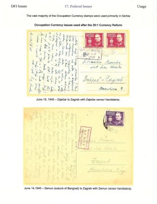 OSVOBOZENÍ JUGOSLÁVIE – list 99