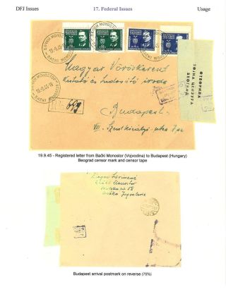 OSVOBOZENÍ JUGOSLÁVIE – list 102