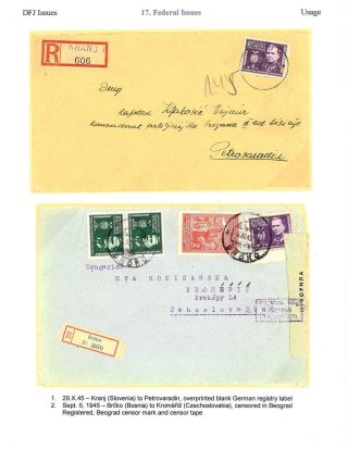 OSVOBOZENÍ JUGOSLÁVIE – list 103